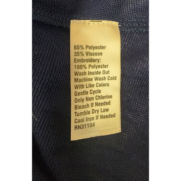 Red Camel One Shoulder Navy Blue Floral Ruffle Sleeveless Blouse Top Size XL - Picture 8 of 8